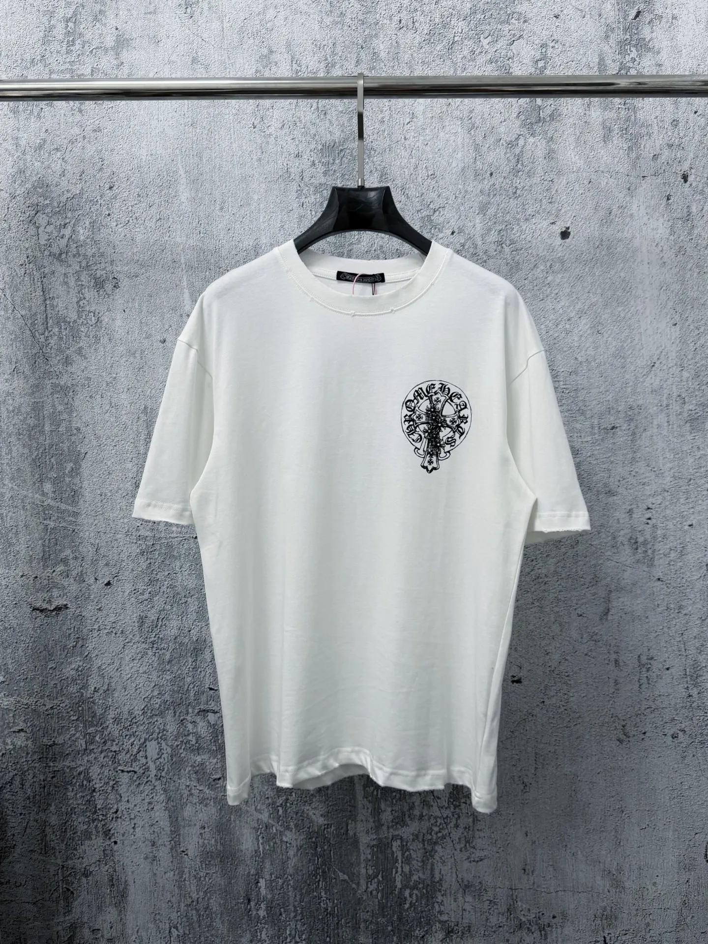 ￼ 【Chrome Hearts】 T ！ Same Style T Versatile : Black White Size：S-XL